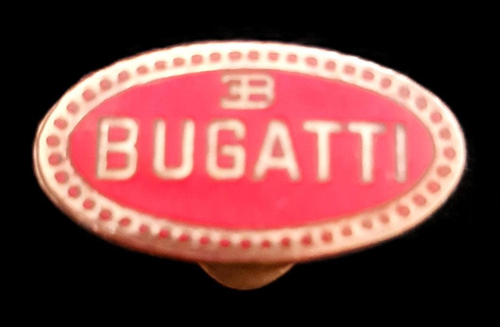 Bugatti knoop-speld in emaille, Verzenden, Nieuw, Transport, Speldje of Pin
