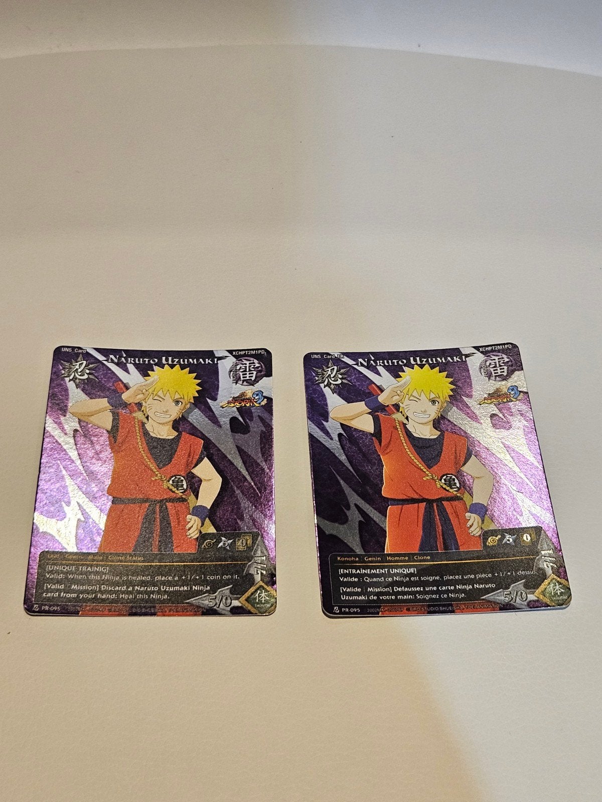 2013 Bandai Naruto CCG - Naruto Uzumaki PR-095 Goku Foil, Ophalen of Verzenden, Zo goed als nieuw, Losse kaart, Foil