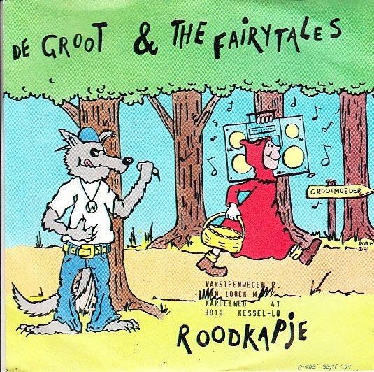DE GROOT & THE FAIRYTALES - ROODKAPJE ( 1991), Cd's en Dvd's, Vinyl Singles, Gebruikt, 1990 - 1999, 7 inch, Single