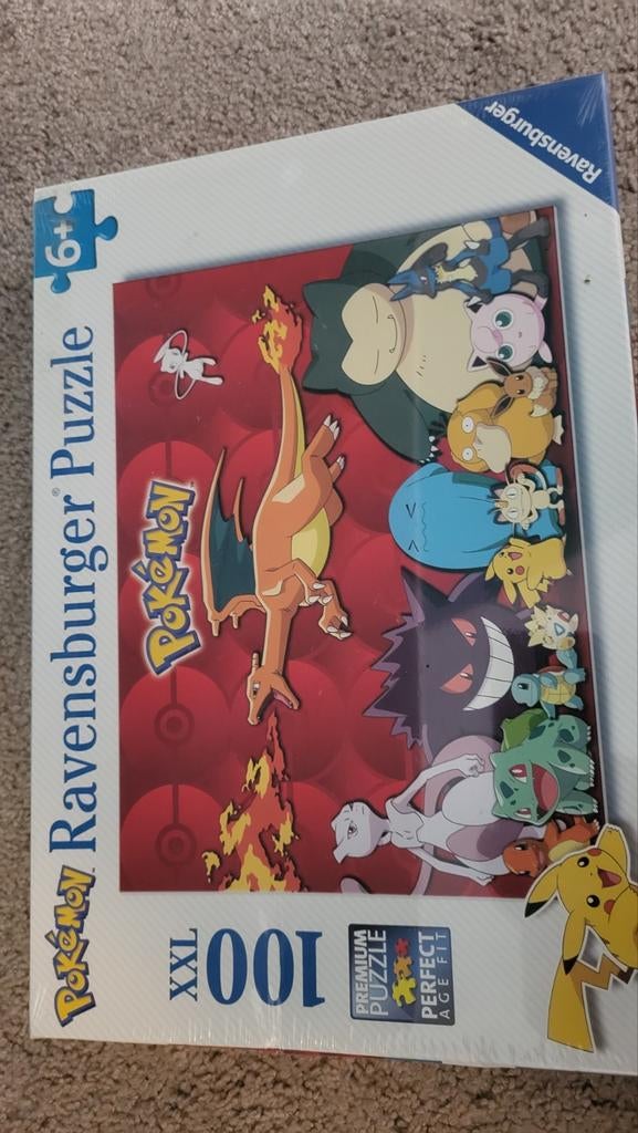 Nieuw Ravensburger Pokémon XXL Puzzel 100 Stukjes, Ophalen of Verzenden, 10 tot 50 stukjes, Nieuw, 6 jaar of ouder