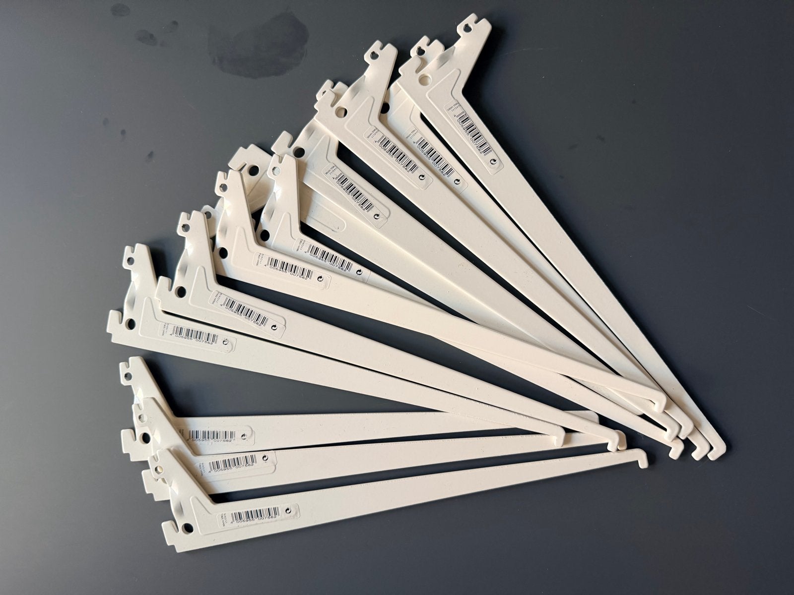 Wandplank dragers en rails - compleet systeem, Ophalen, Gebruikt