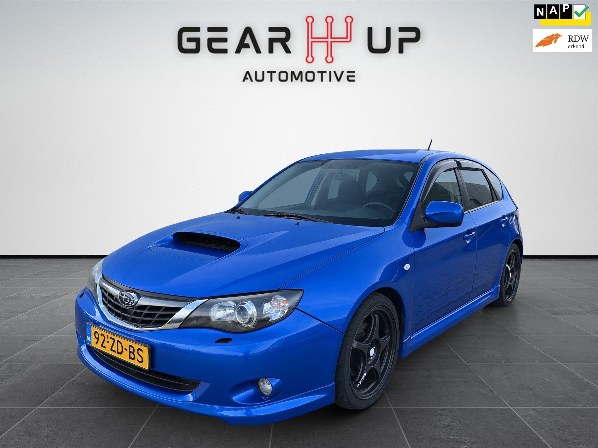 Subaru Impreza 2.5 WRX AWD CLIMA|CRUISE|INSTELB.VERING|NAP|, Auto's, 230 pk, Gebruikt, 4 cilinders, Blauw