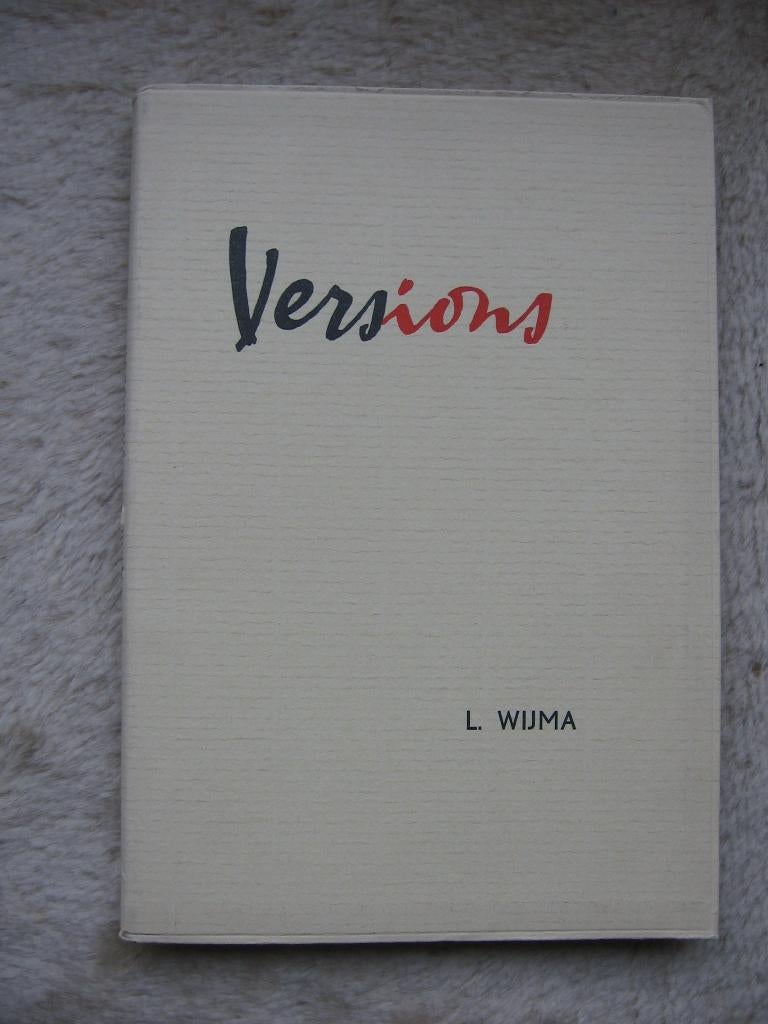 L. Wijma - Versions, Boeken, Taal | Frans, Gelezen, Ophalen of Verzenden