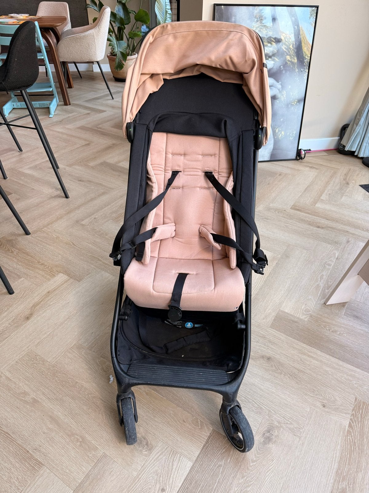 Dubatti Smart buggy - Roze/Zwart, Ophalen, Zo goed als nieuw, Kinderwagen, Overige merken