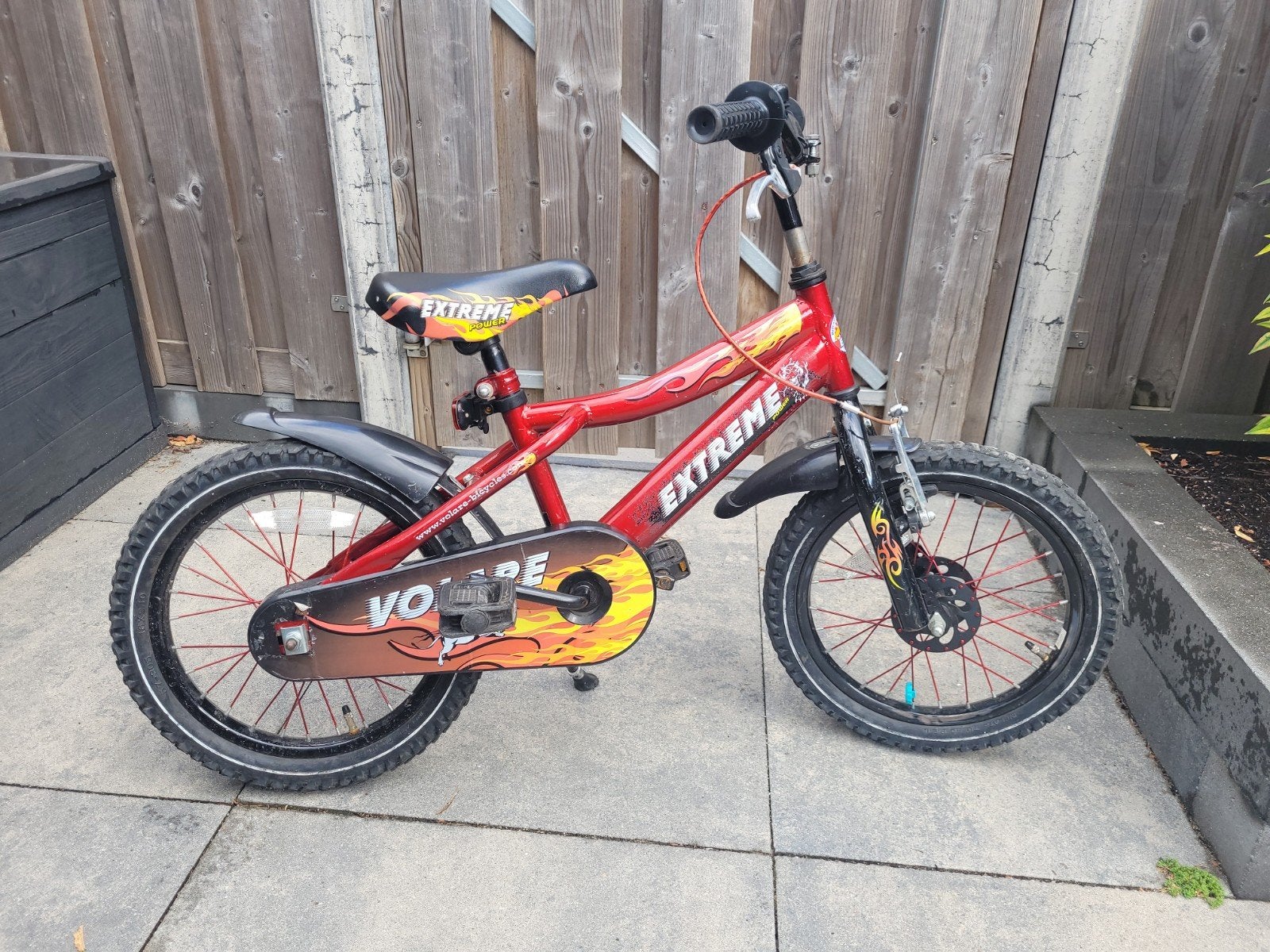 Rode kinderfiets 16 inch, Fietsen en Brommers, Fietsen | Kinderfietsjes, Ophalen, Velgrem, Extreme, 16 tot 20 inch