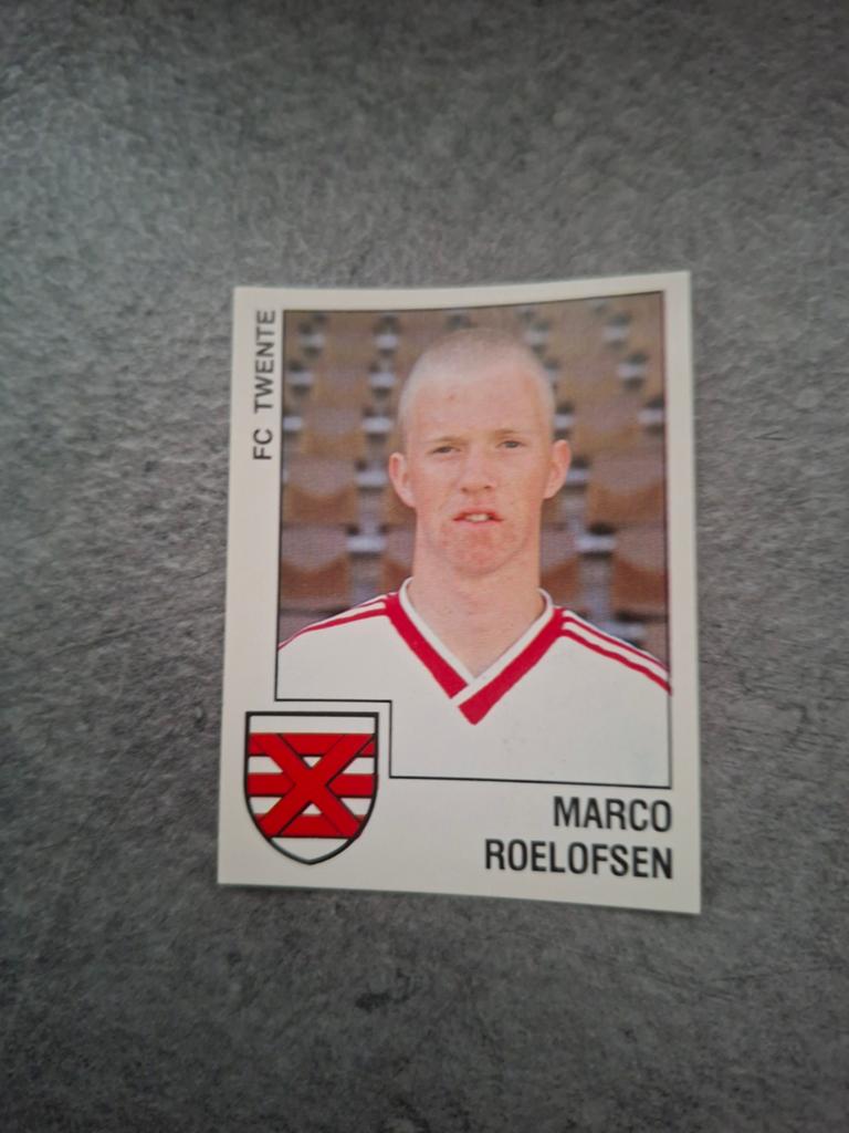 Panini sticker Voetbal 89. Speler Marco Roelofsen FC Twente., Verzenden, Zo goed als nieuw, Sticker