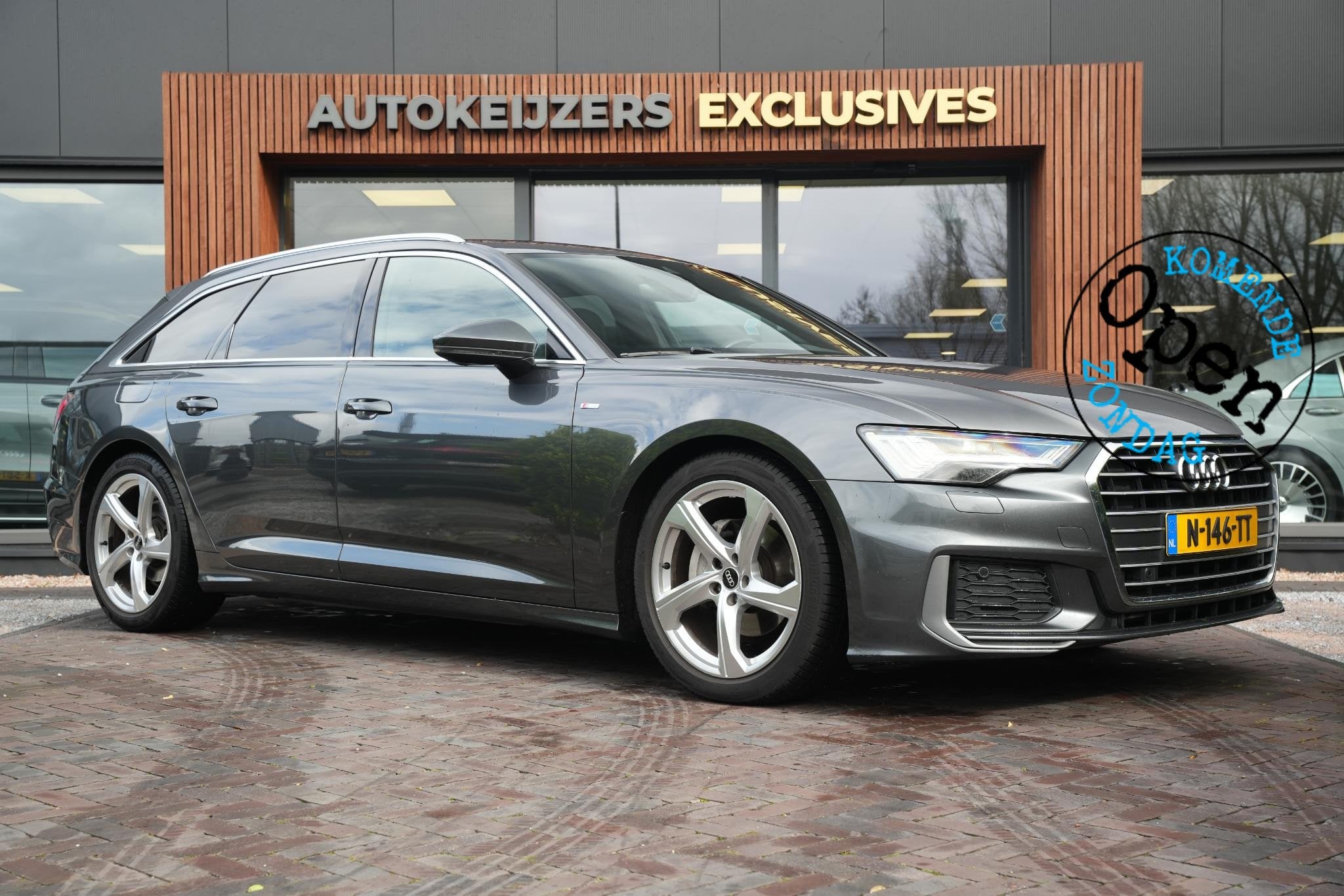 Audi A6 Avant 40 TFSI S edition LED Virtual Dash Cruise S Li, Gebruikt, Leder en Stof, Origineel Nederlands, 204 pk