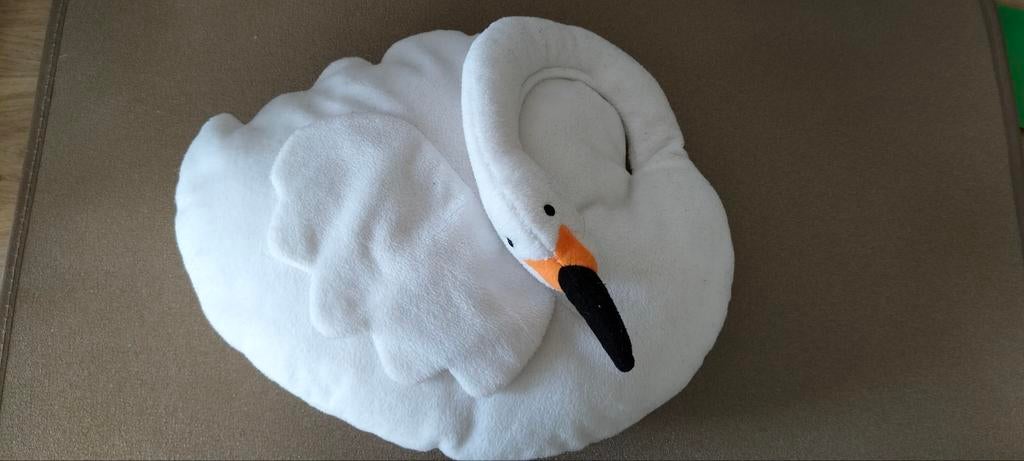 WITTE ZWAAN KNUFFEL 🦢, Kinderen en Baby's, Speelgoed | Knuffels en Pluche, Verzenden, Overige typen, Zo goed als nieuw, Wasbaar
