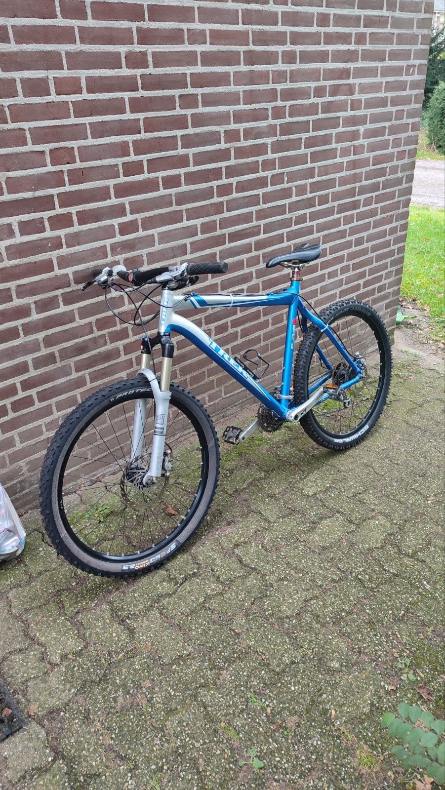 Trek Alpha Aluminium Mountainbike - Blauw/Zilver, Gebruikt, Hardtail, Heren, 49 tot 53 cm