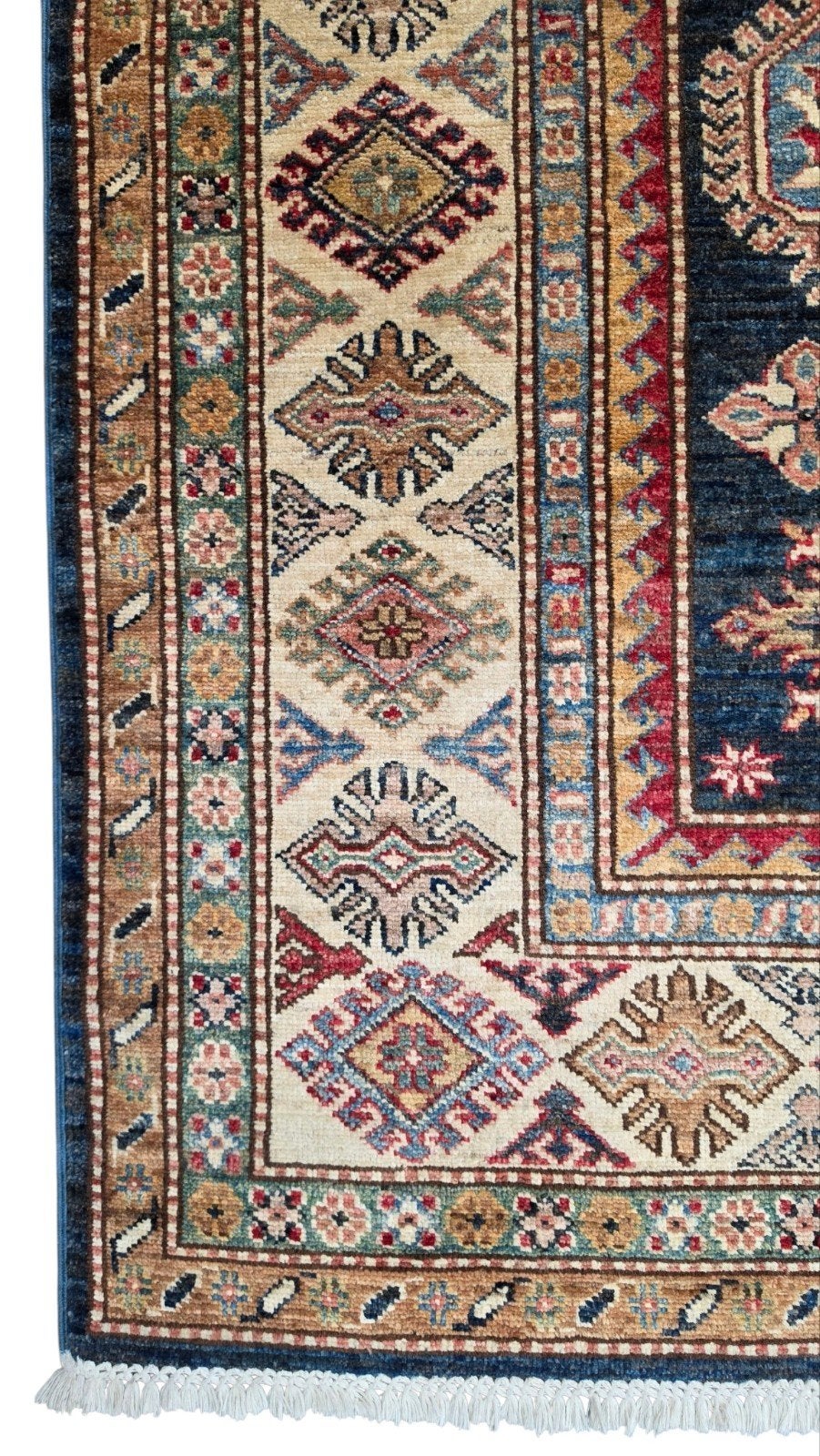 Handgeknoopt oosters wol Ziegler Kazak tapijt blue 171x247cm, Huis en Inrichting, Stoffering | Tapijten en Kleden, Kazak, Oosters, Ziegler, vintage,Persian, Hype