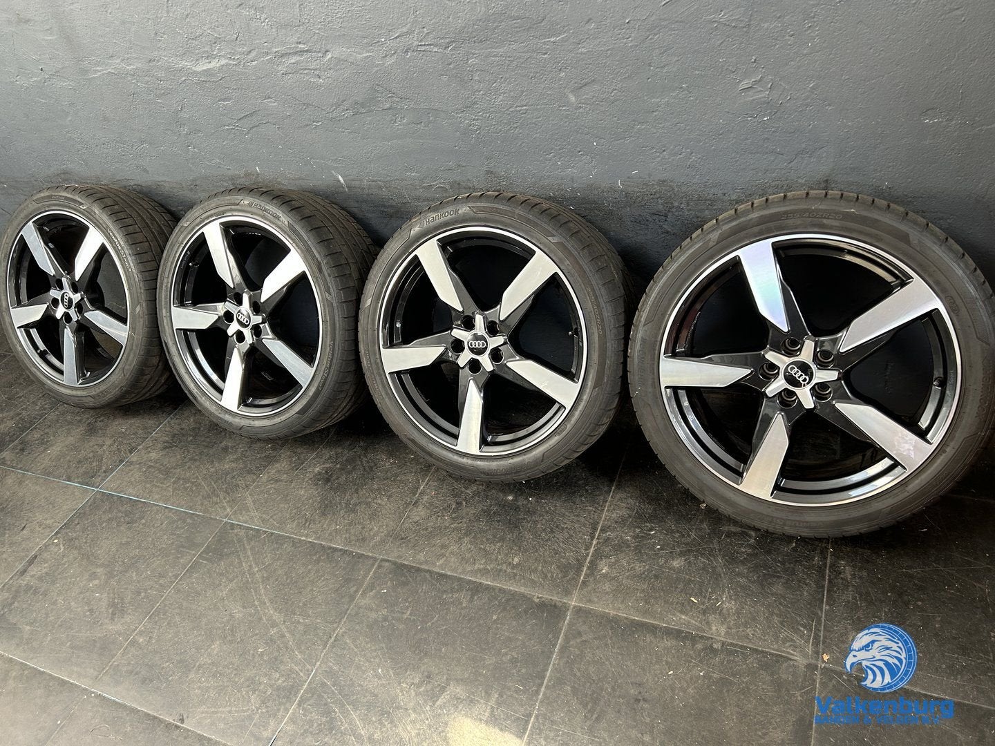 6-7mm! Originele Audi Q3 83A 20 inch Audi Sport Polygon zwar, Gebruikt, 255 mm, -, -