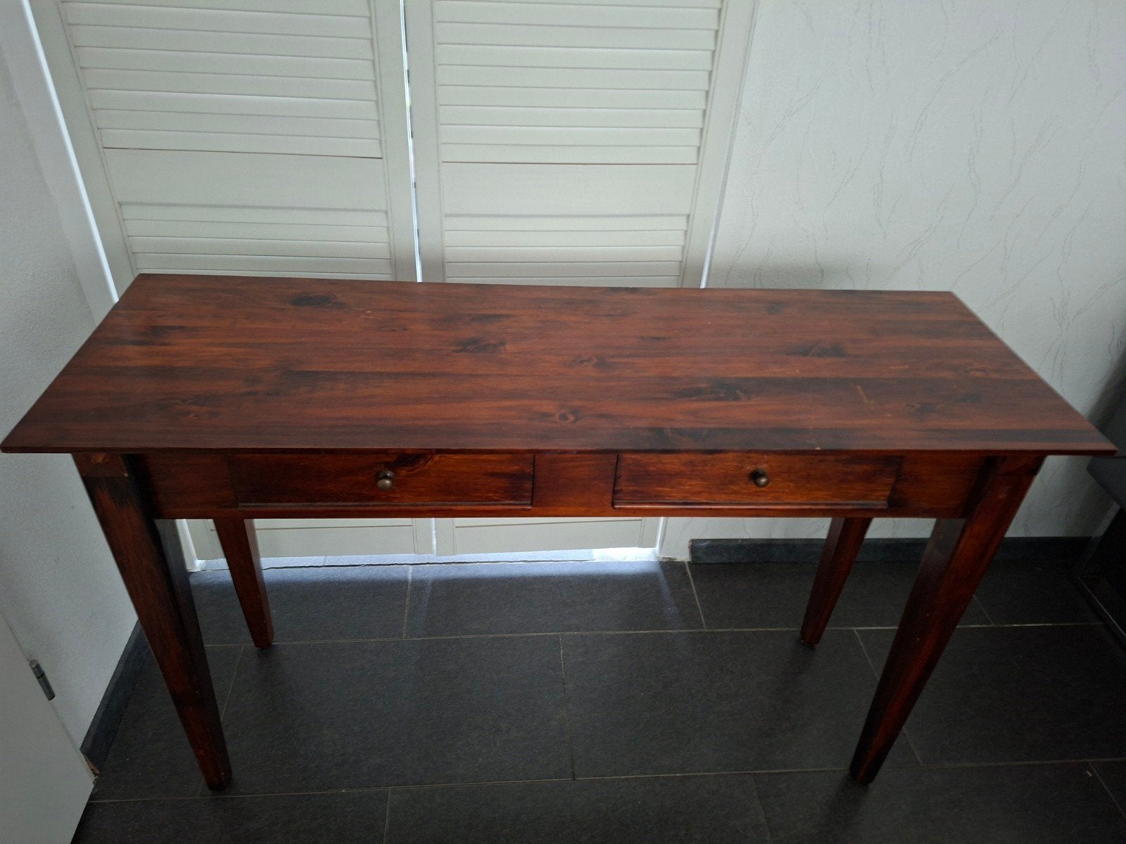 sidetafel, Huis en Inrichting, Tafels | Sidetables, 100 tot 150 cm, Eikenhout, Ophalen of Verzenden, Zo goed als nieuw