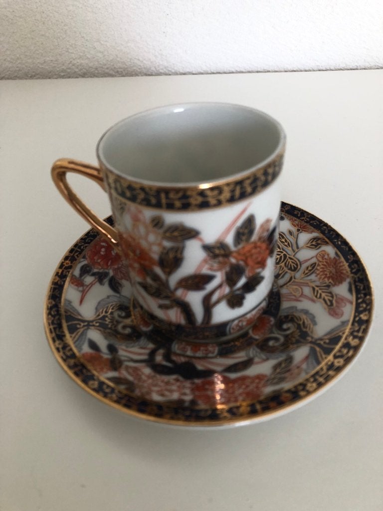 Imari Kop en Schotel Theeservies, Ophalen, Zo goed als nieuw, Porselein, Kop en/of schotel