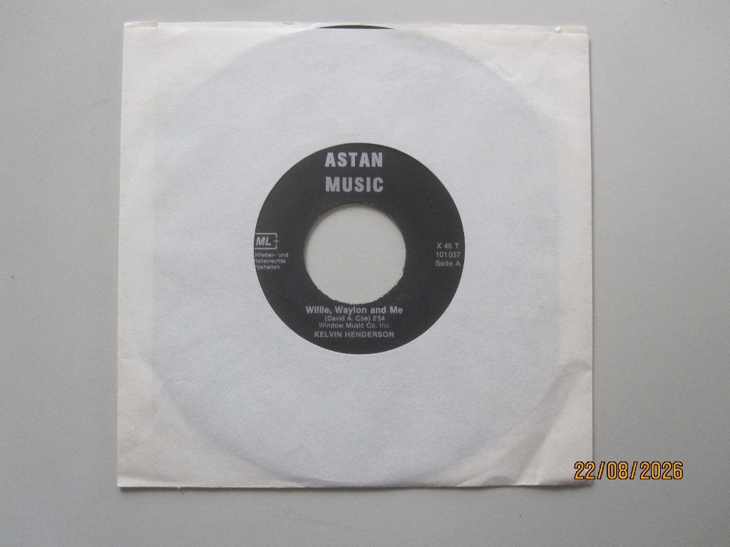 KELVIN HENDERSON - willie, waylon and me - vinyl 7", Gebruikt, 7 inch, Ophalen of Verzenden, Overige typen