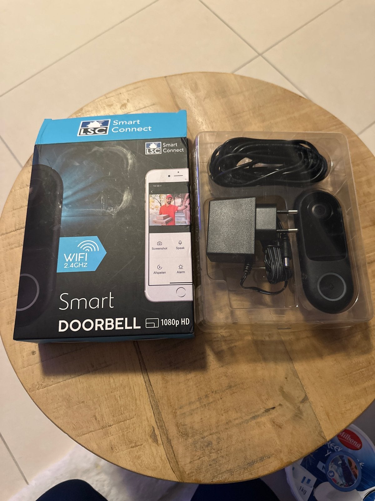 LSC Smart Connect Deurbel 1080p HD met WiFi, Huis en Inrichting, Ophalen of Verzenden, Bewegingsdetectiesensor, Nieuw, Draadloos