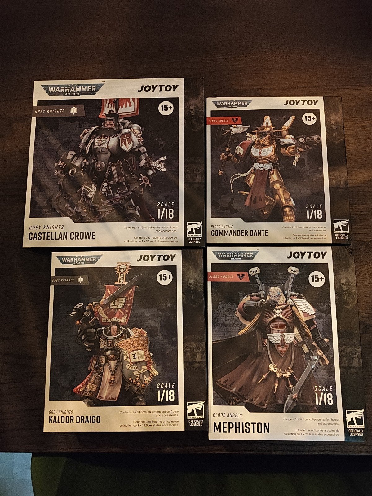 JoyToy Warhammer Mephiston, Dante, Kaldor Draigo,  Crowe, Ophalen of Verzenden, Zo goed als nieuw, Warhammer