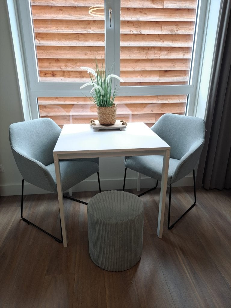 IKEA eettafel met 2 stoelen, Ophalen, Gebruikt, 50 tot 100 cm, Modern, Scandinavisch