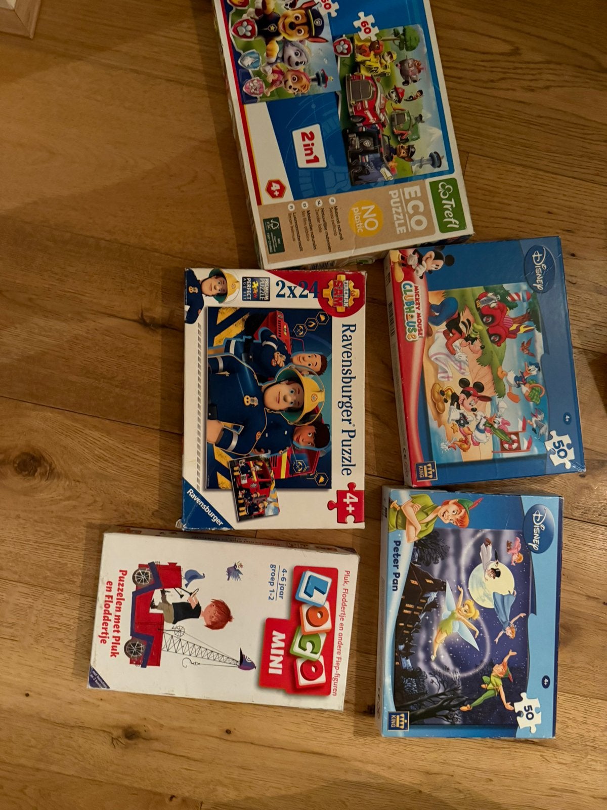 Leuke puzzels voor kinderen vanaf 4 jaar en loco mini, Ophalen of Verzenden, Meer dan 50 stukjes, Gebruikt, 4 tot 6 jaar
