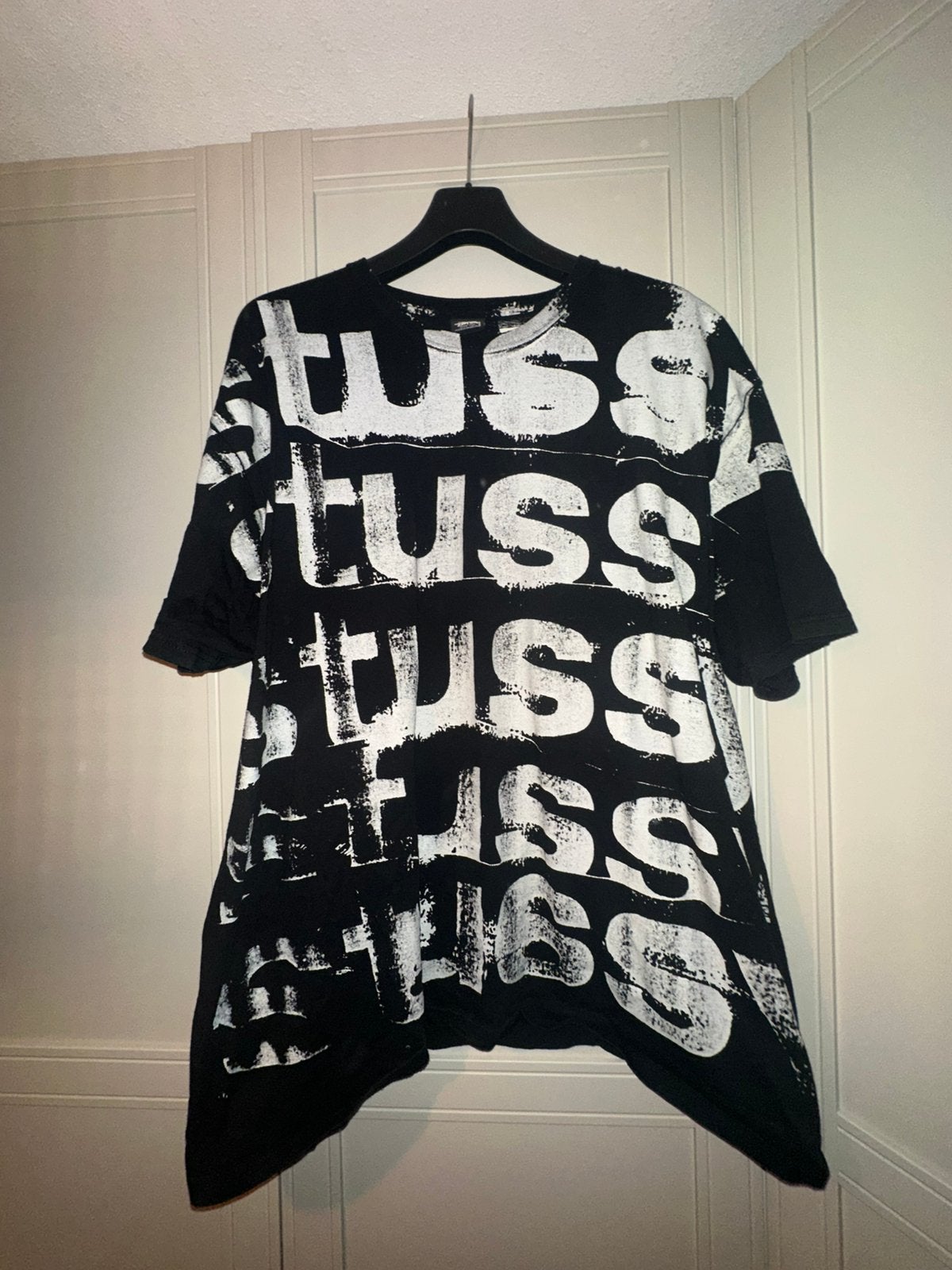 Stussy paint tee xxl, Ophalen of Verzenden, Gedragen, Overige maten, Zwart