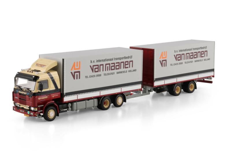 Van Maanen; SCANIA 3 SERIES RIGED CURTAINSIDE TRUCK 6 x 2, Hobby en Vrije tijd, Modelauto's | 1:50, Nieuw, Ophalen of Verzenden