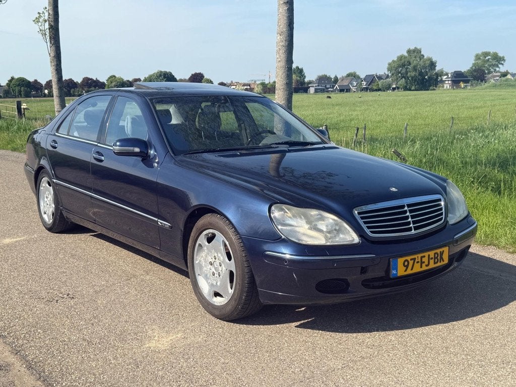Mercedes-Benz S-klasse S600 Lang NAP Origineel NL Auto, Automaat, Blauw, Bedrijf, Grijs