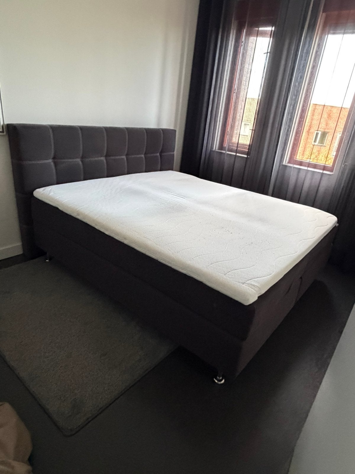 Tweepersoonsbed boxspring, Ophalen, Zo goed als nieuw, Tweepersoons, 180 cm