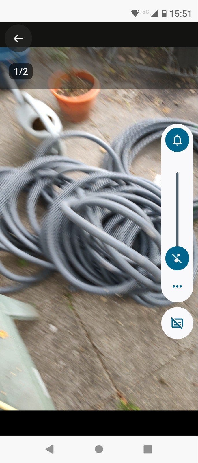 dikke tuinslang, Ophalen of Verzenden, Kabel of Snoer