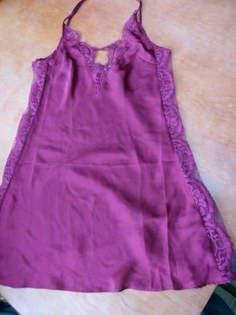 Ladies original nightwear great style bordeaux nachthemd S, Ladies original nightwear, Verzenden, Zo goed als nieuw, Maat 36 (S)