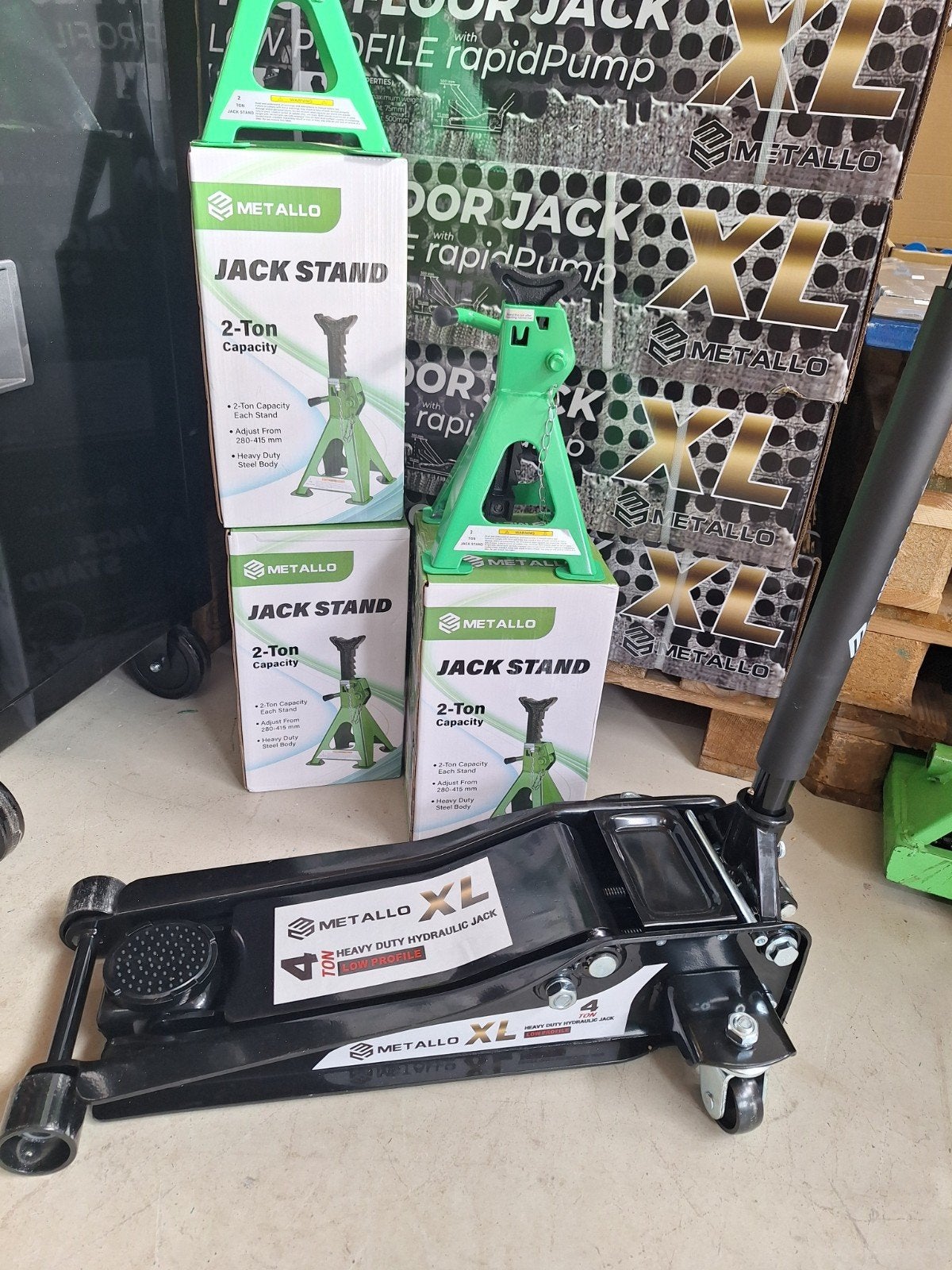 Garagekrik extra laag 4 ton Nieuw, Ophalen, Nieuw, Hydraulisch, Garagekrik
