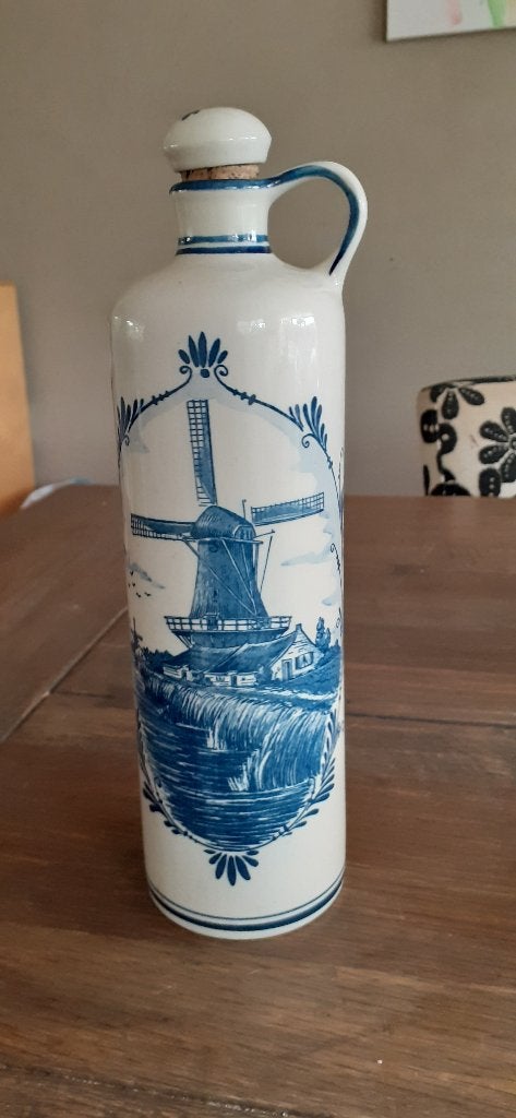 Originele Vintage Delfst Blauw Jeneverkruik, Antiek en Kunst, Ophalen of Verzenden