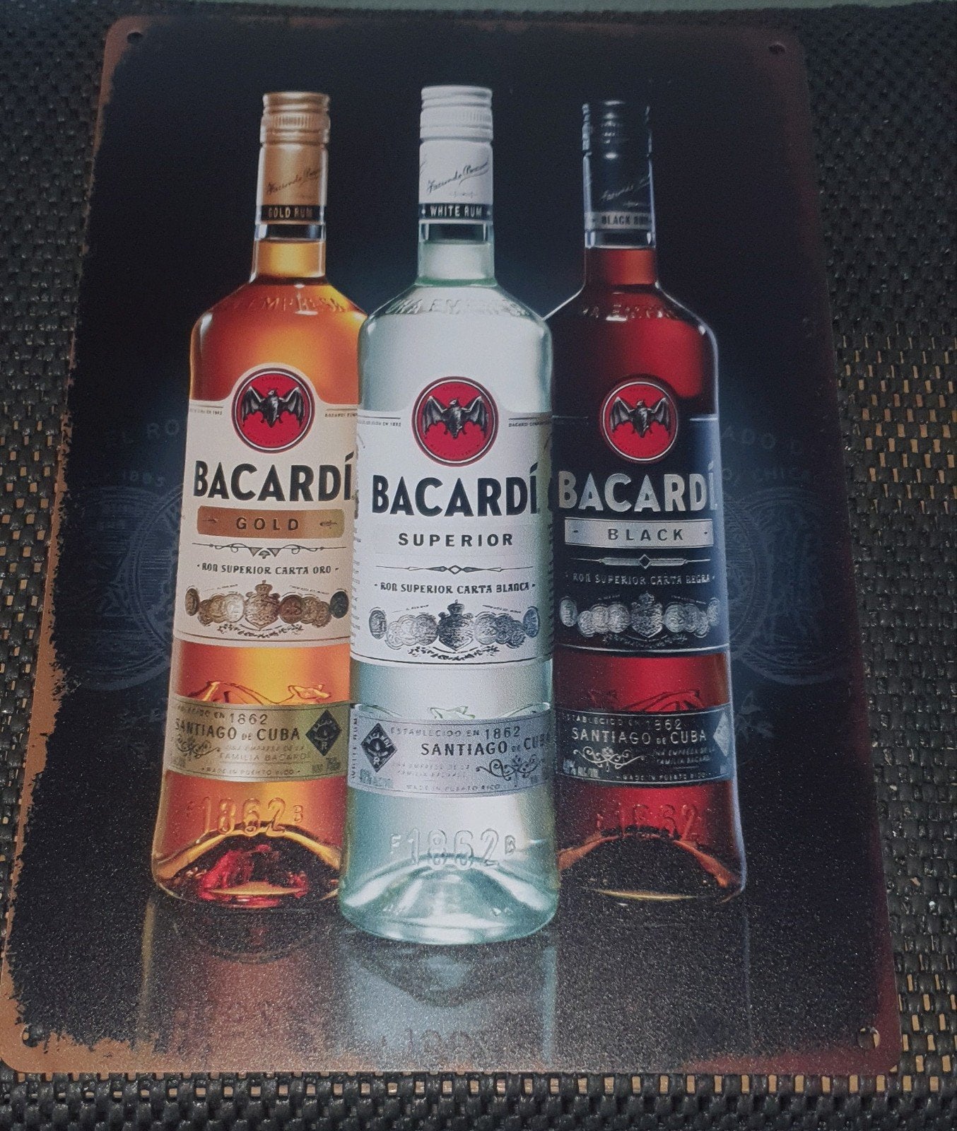 Bacardi Wandbord - Perfect voor Man Cave, Bar of Garage, Ophalen of Verzenden, Nieuw