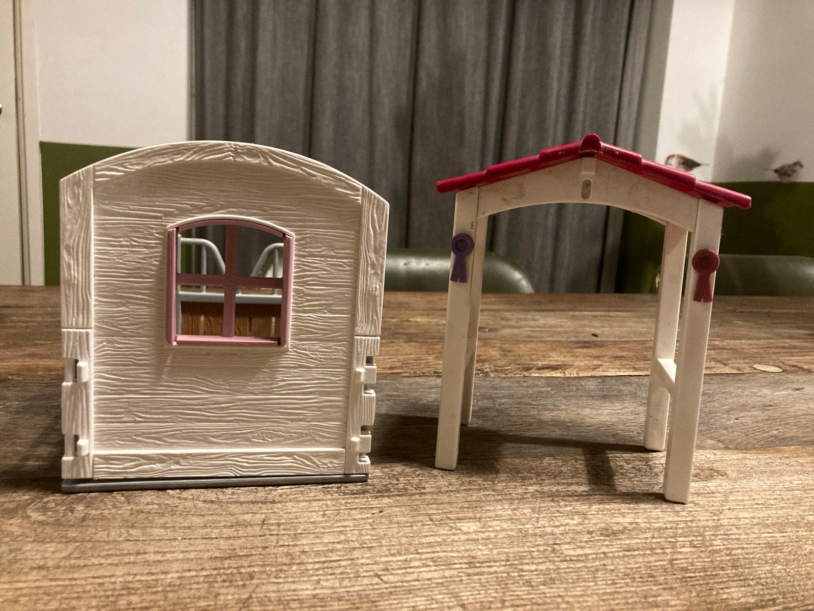Schleich paardenstal onderdelen - dak en muur, Ophalen, Gebruikt, Jongen of Meisje