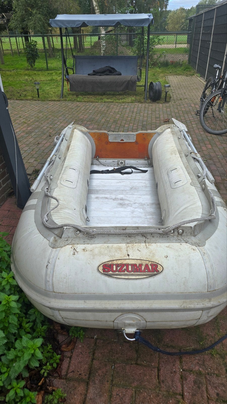 Suzumar rubberboot met buitenboordmotor, Gebruikt, Suzumar, Inclusief motor, Ophalen of Verzenden