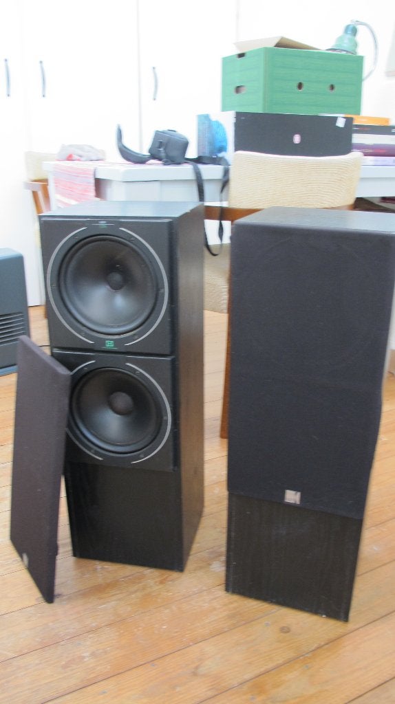 twee luisprekerboxen KEF c-75, Ophalen, Gebruikt, 60 tot 120 watt, KEF