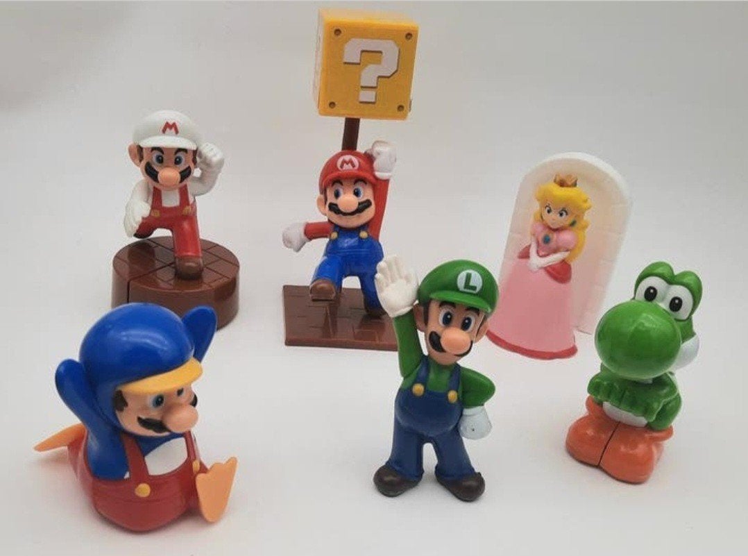 McDonalds 6 Verschillende Super Mario figuren uit 2014, Ophalen of Verzenden, Gebruikt