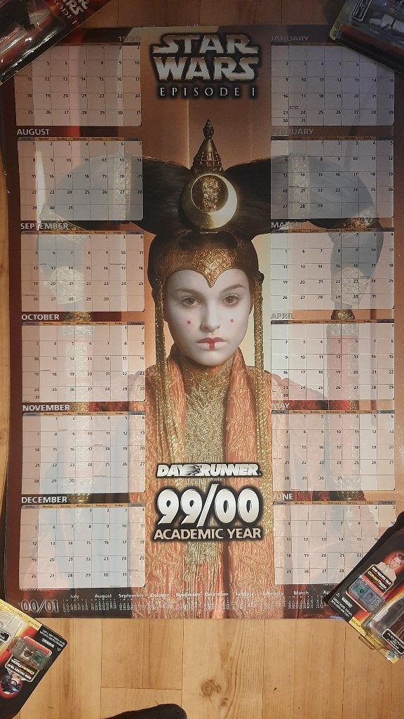 Star Wars Poster/Kalender. Ep.1. Amidala., Ophalen of Verzenden, Zo goed als nieuw, Boek of Poster
