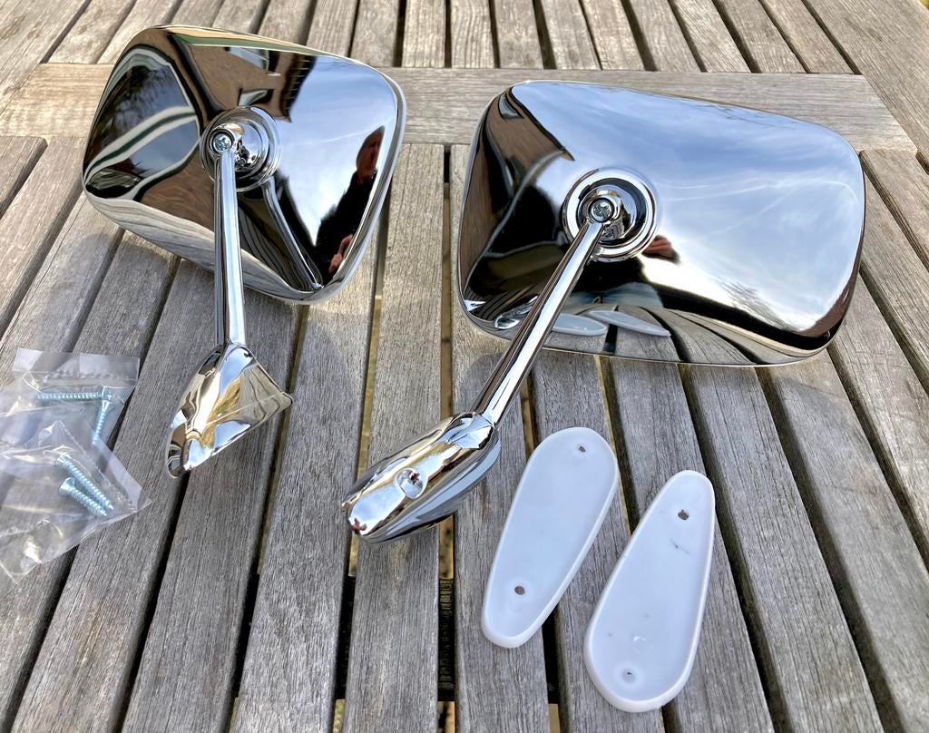 Chrome oldtimer spiegels type Cipa 2, Auto diversen, Auto-accessoires, Nieuw, Ophalen of Verzenden