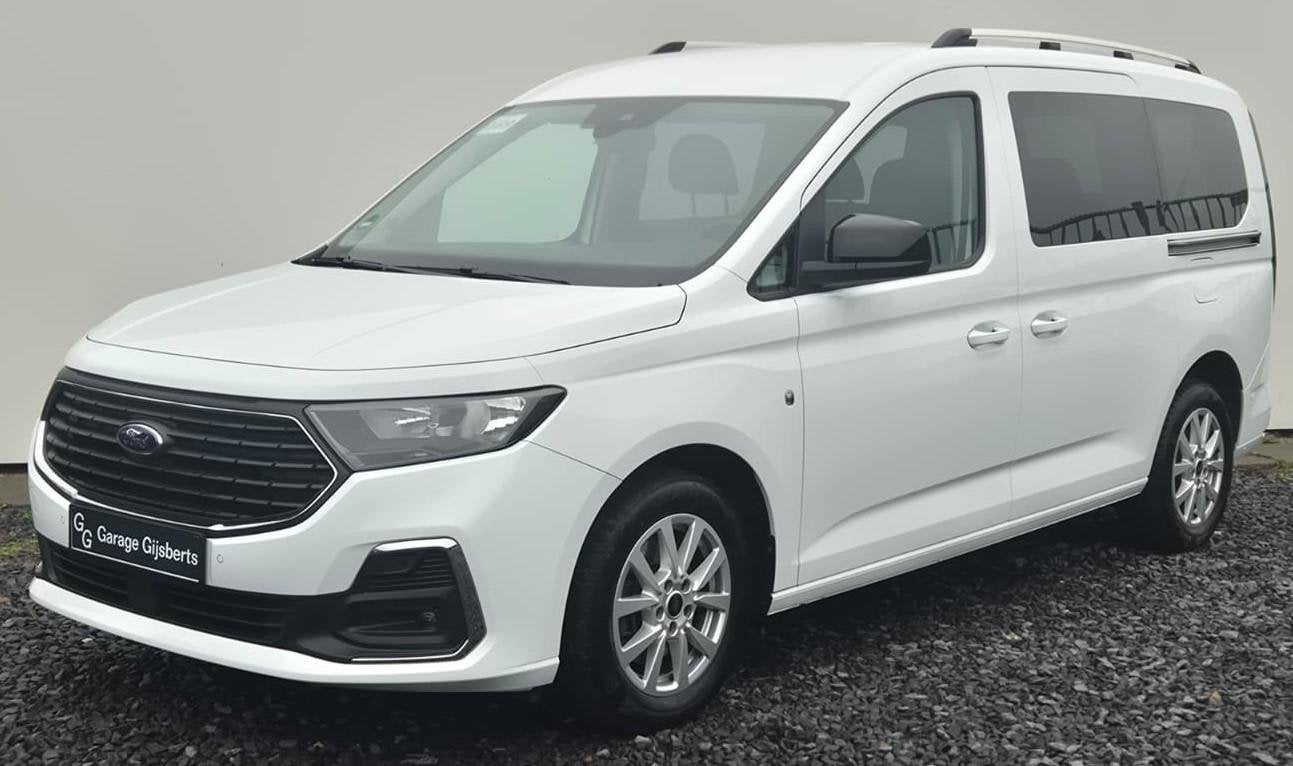 Ford Tourneo Connect Titanium 7 Persoons -1.5 Ecoboost 115PK, Auto's, Voorwielaandrijving, Stof, 7 stoelen, Wit