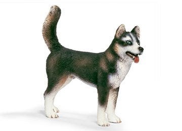 Schleich 16371 husky, dierfiguur, Verzamelen, Dierenverzamelingen, Verzenden, Gebruikt, Hond of Kat, Beeldje of Figuurtje