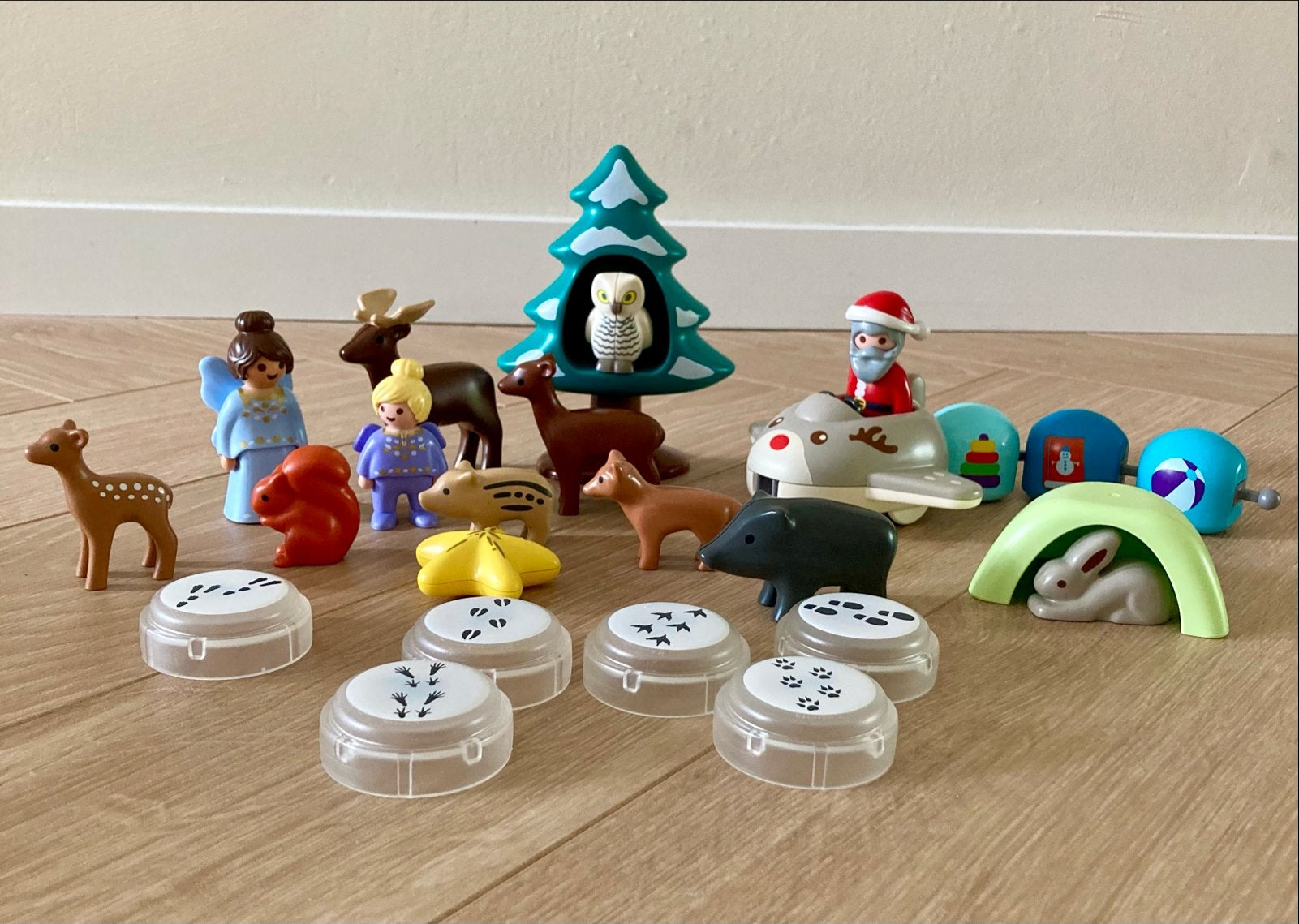 Playmobil Kerstfiguren en dieren uit adventskalender, Ophalen of Verzenden, Gebruikt, Jongen of Meisje