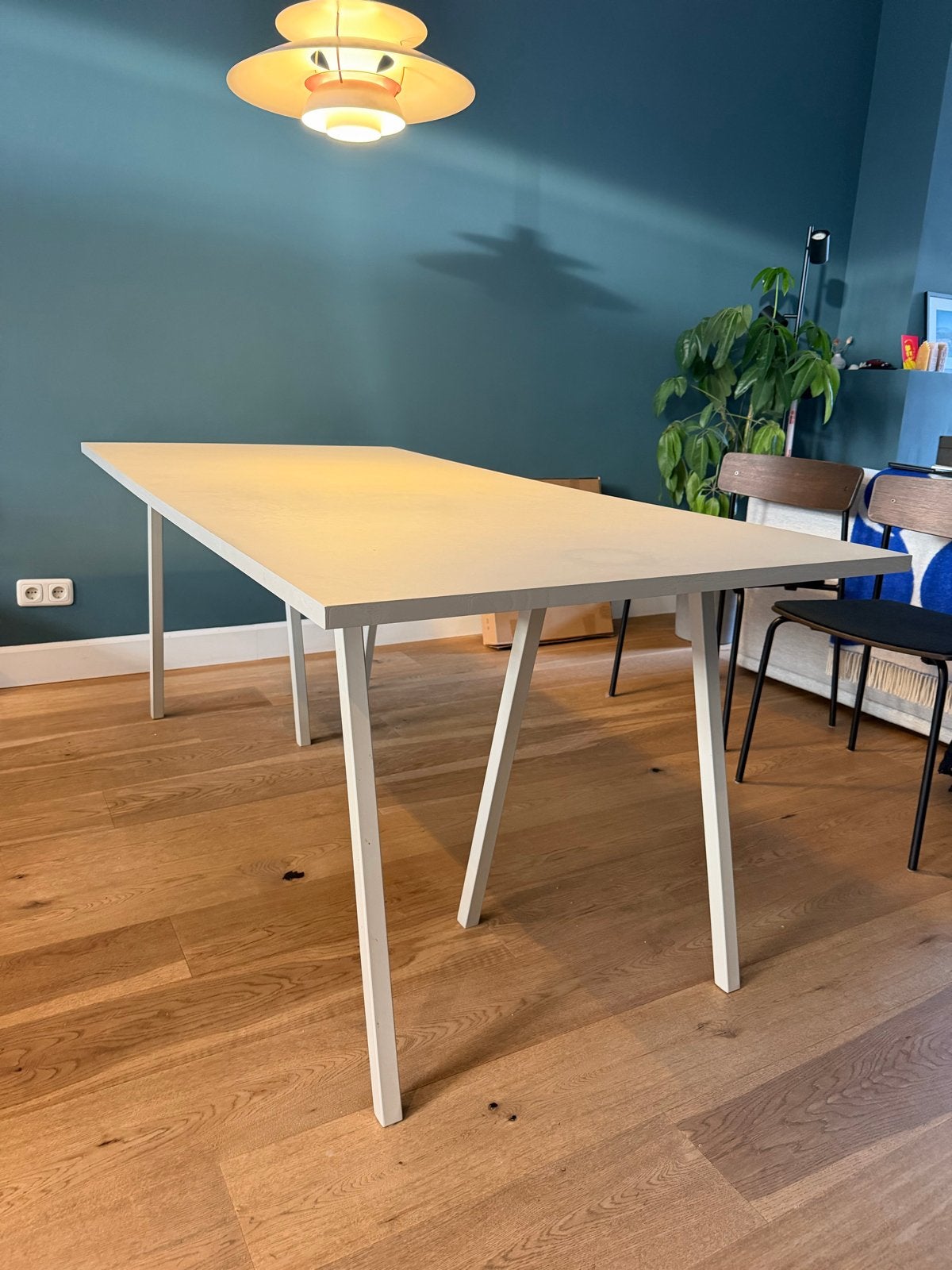 HAY Tafel Stand Loop - 180x87.5 cm - Lichte gebruikerssporen, Ophalen, Gebruikt, 50 tot 100 cm, 150 tot 200 cm