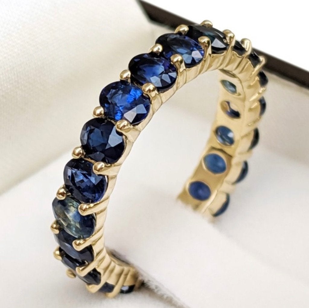 Ring met Natuurlijke Saffieren (5.00 ct), Vervaardiging