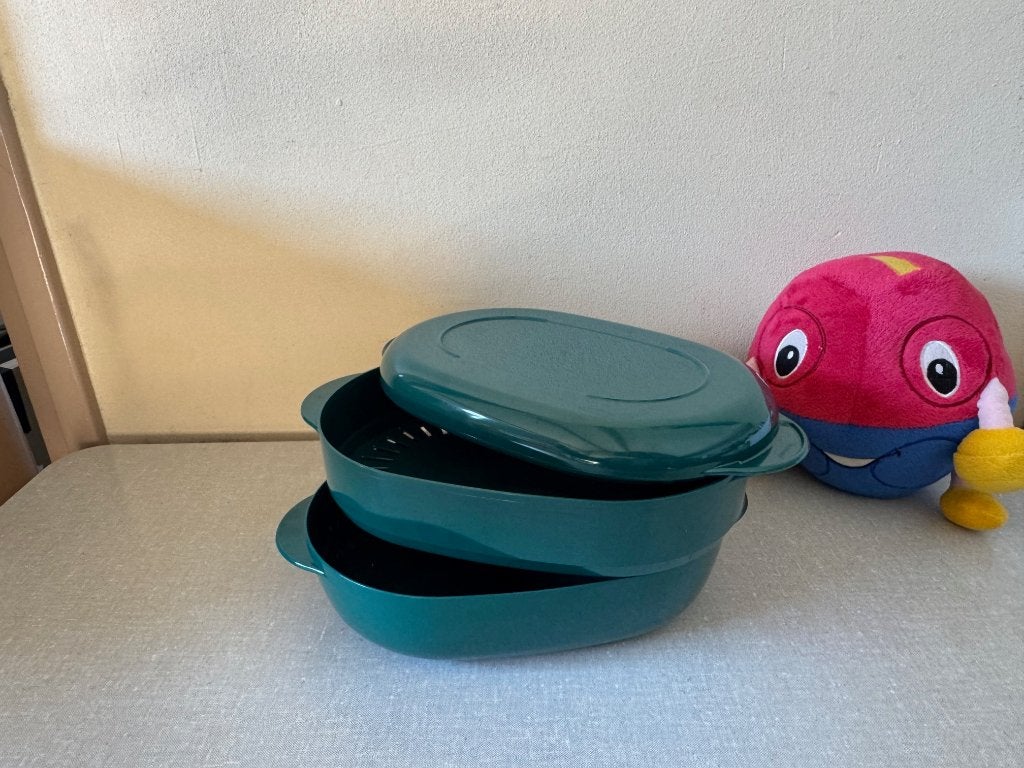 Z.G.A.N. Magnetronschaal  TUPPERWAVE - TUPPERWARE - GROEN, Overige typen, Zo goed als nieuw, Groen, Vaatwasserbestendig