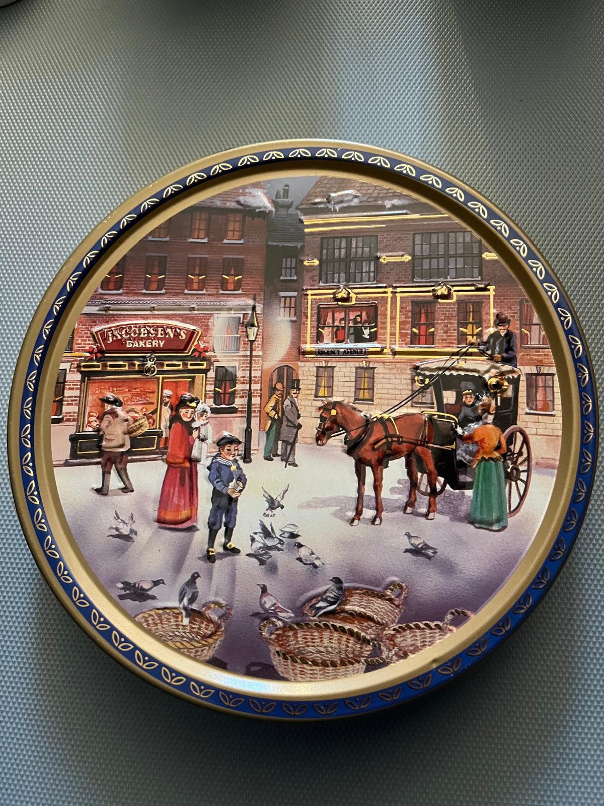 Jacobson’s Bakery “Regency Avenue” Koekjestrommel vintage, Ophalen of Verzenden, Gebruikt, Overige