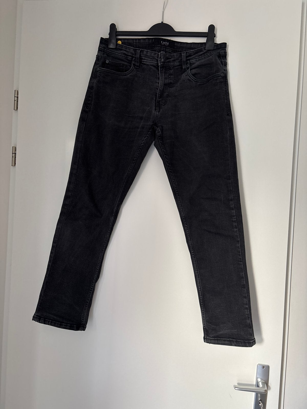 SMOG Jeans Zwart W32/L30 - Zo goed als nieuw, Kleding | Heren, Spijkerbroeken en Jeans, Ophalen of Verzenden, Gedragen, Zwart