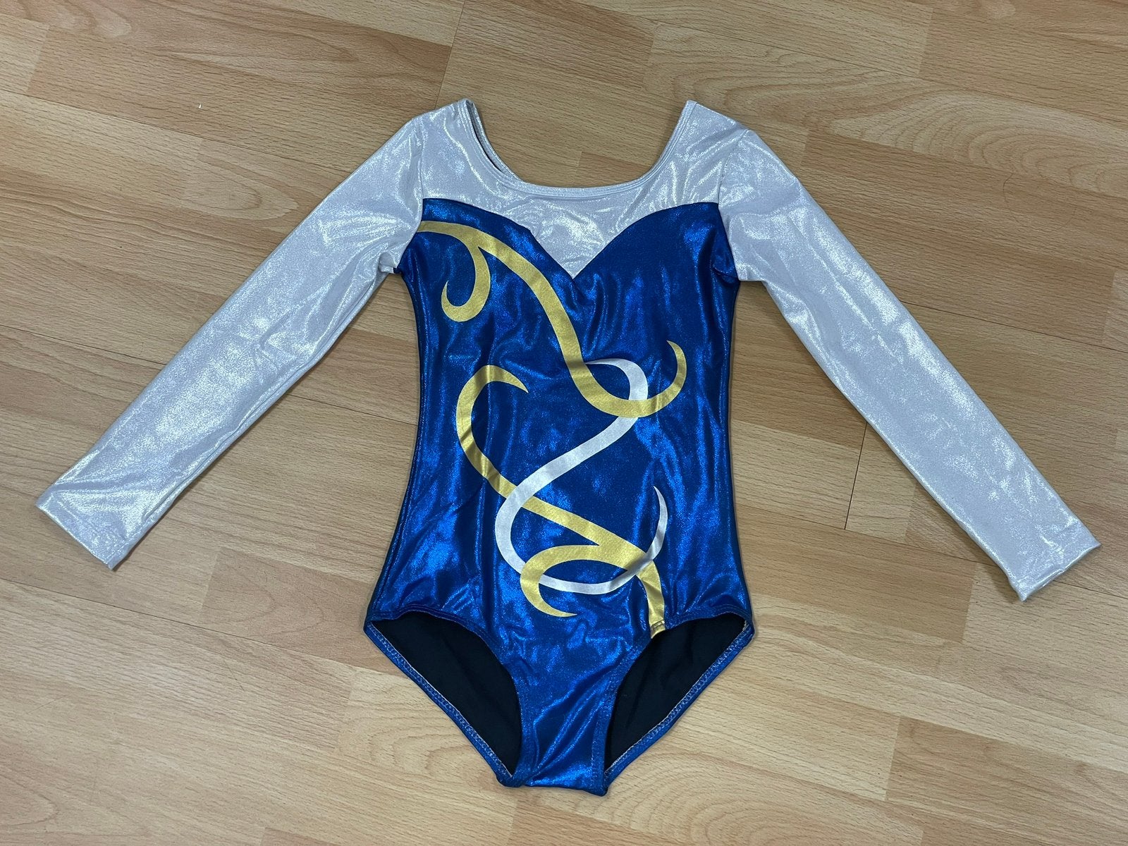 Nieuw blauw/wit turnpakje - maat 134/140, Blauw, Nieuw, Turnpak(je), Kindermaat 122 t/m 140