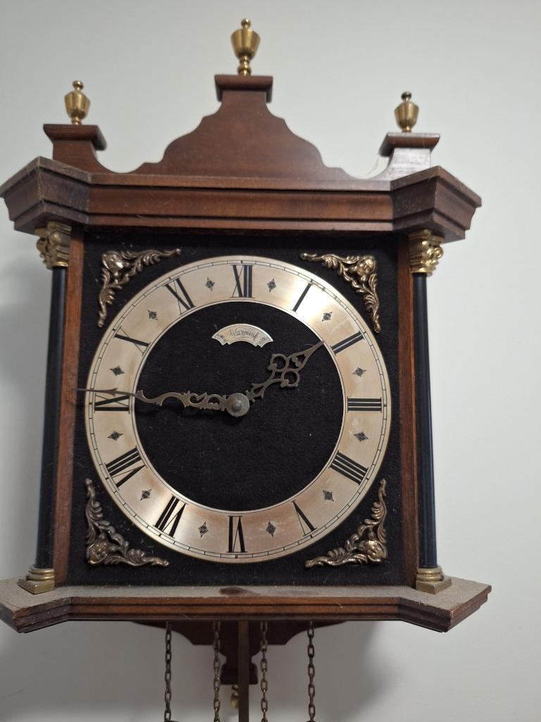 Oude (antieke) wandklok / klok, Ophalen of Verzenden, Gebruikt, Analoog, Wandklok