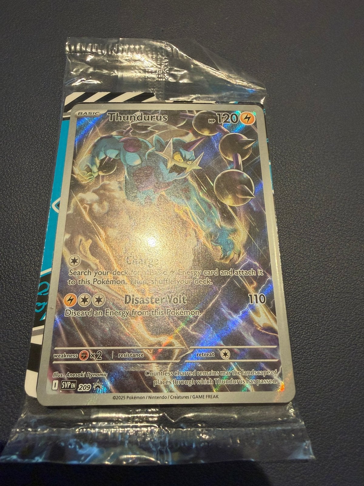 Pokemon Thundurus SVP 209, Hobby en Vrije tijd, Verzamelkaartspellen | Pokémon, Ophalen of Verzenden, Zo goed als nieuw, Losse kaart
