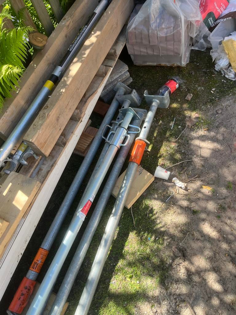 10 stuks bouwstempels, Doe-het-zelf en Verbouw, Steigers, Ophalen of Verzenden, Gebruikt, Overige typen, 2 tot 5 meter