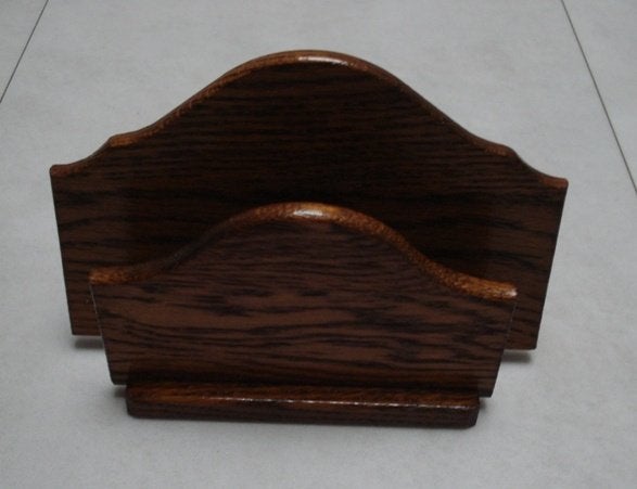 Nieuw massief eiken servetstandaard en pennenbakje, Overige typen, Ophalen of Verzenden, Nieuw, Hout
